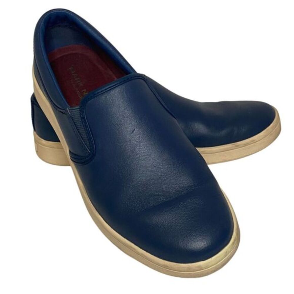 Mark Nason | Blue Slip On Casual Sneakers